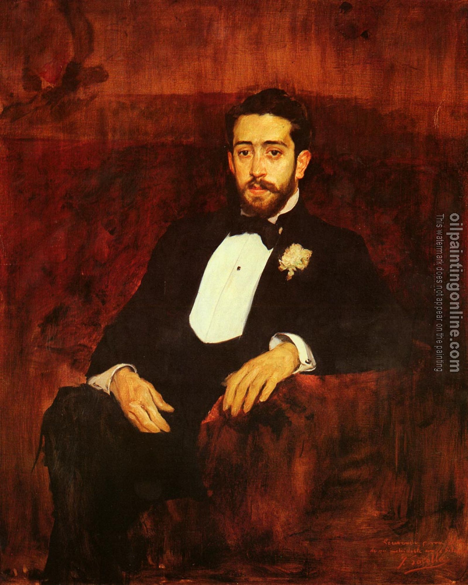 Joaquin Sorolla y Bastida - Retrato Del Abogado Don Silverio De La Torre y Eguia